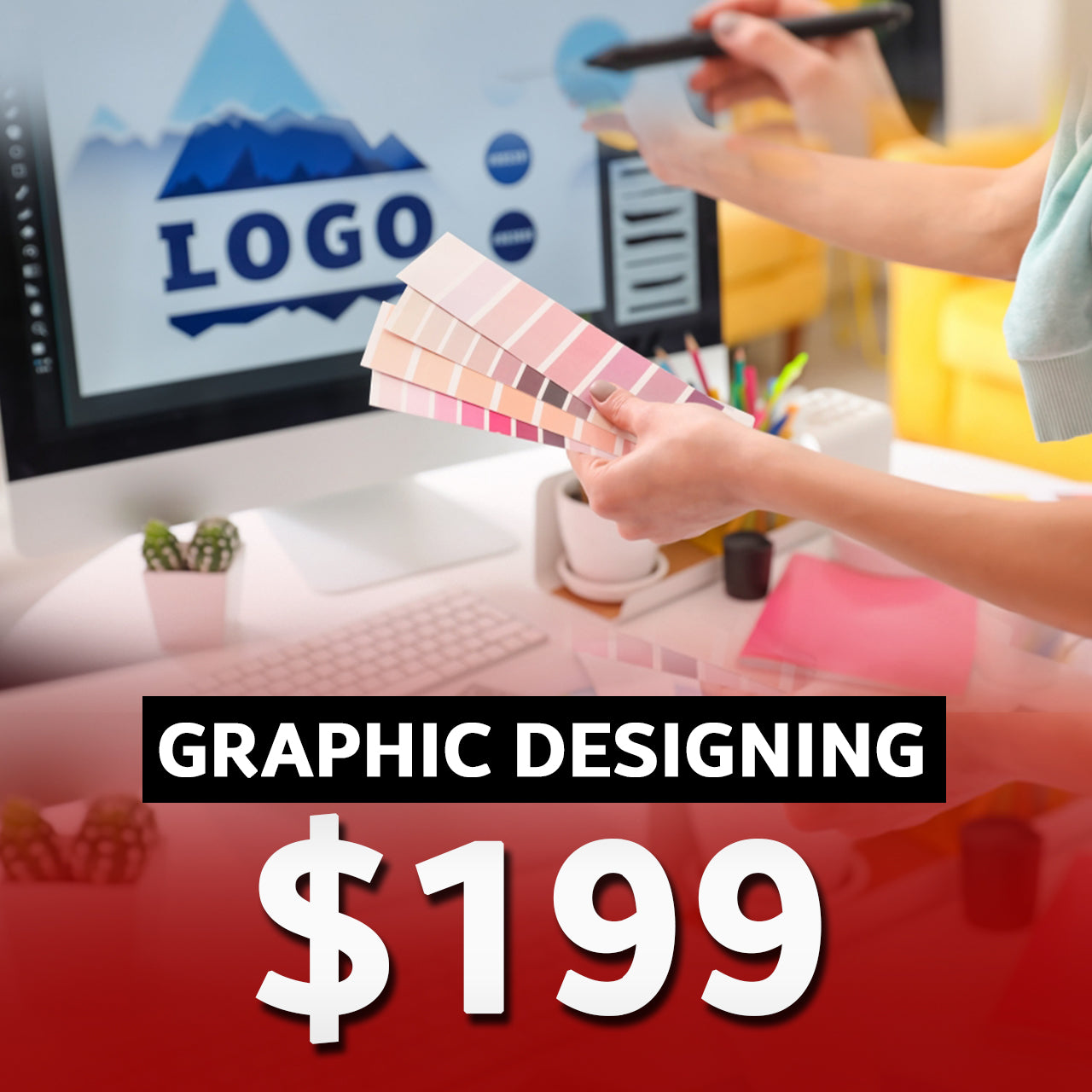 GRAPHIC DESIGNING-$199