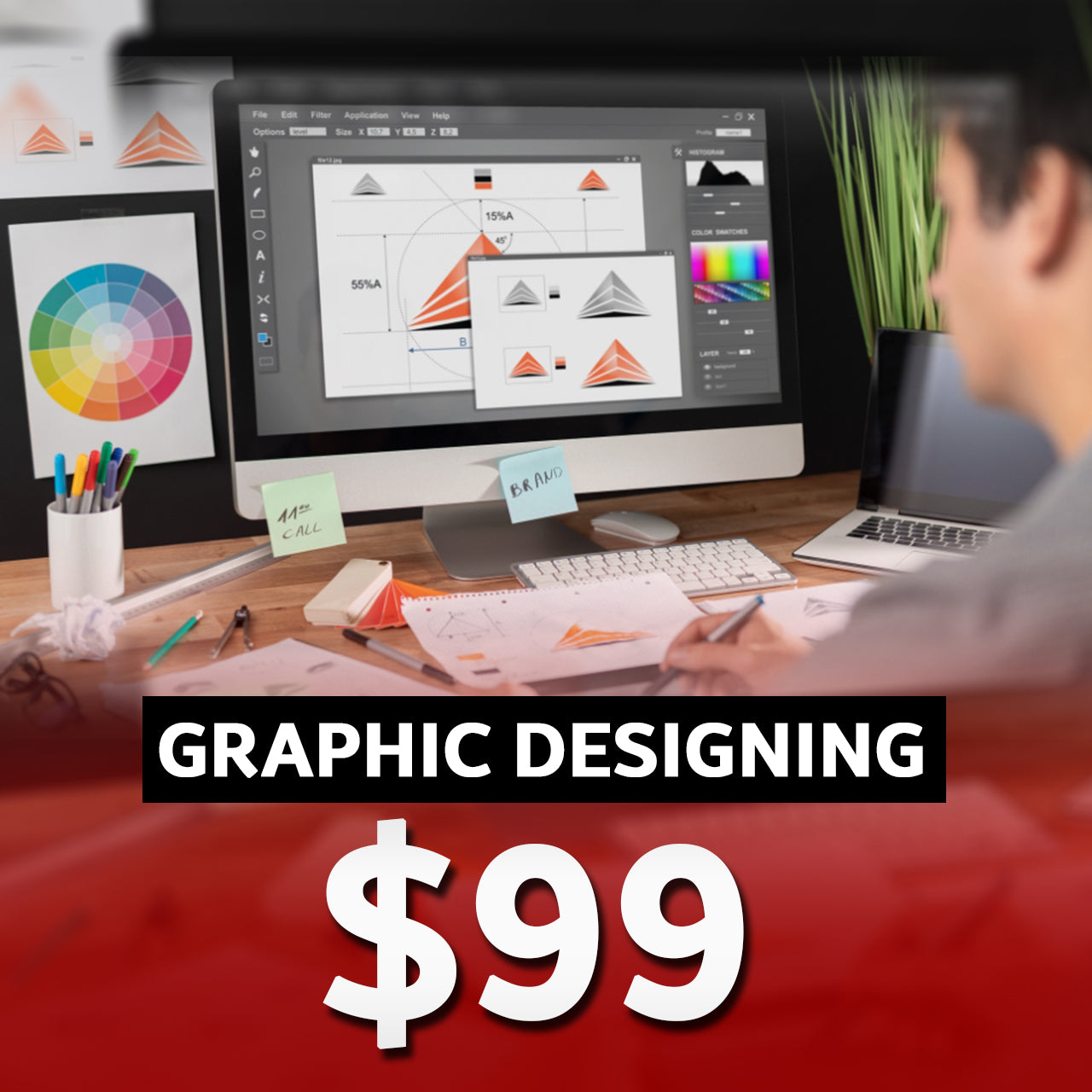 GRAPHIC DESIGNING-$99